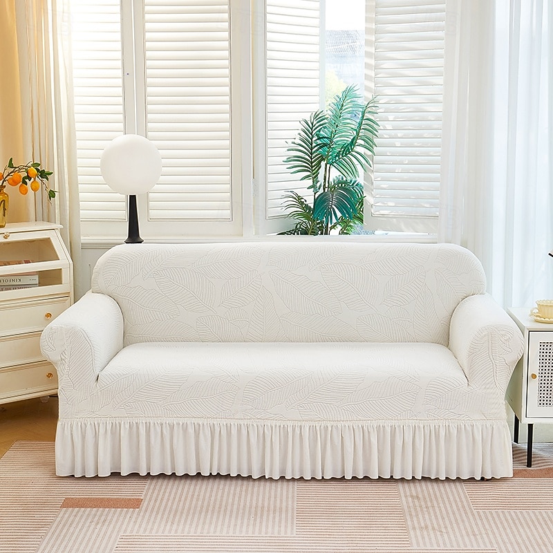 Skirt Hem Style Elastic Jacquard Fabric Stretch Sofa Cover Couch Cover Sectional L Shape Sofa Slipcover Corner Case for Living Room Sofa Protector Anti Slip Washable Dustproof 1 2 3 4 Seat 2026 - $61.99 –P1