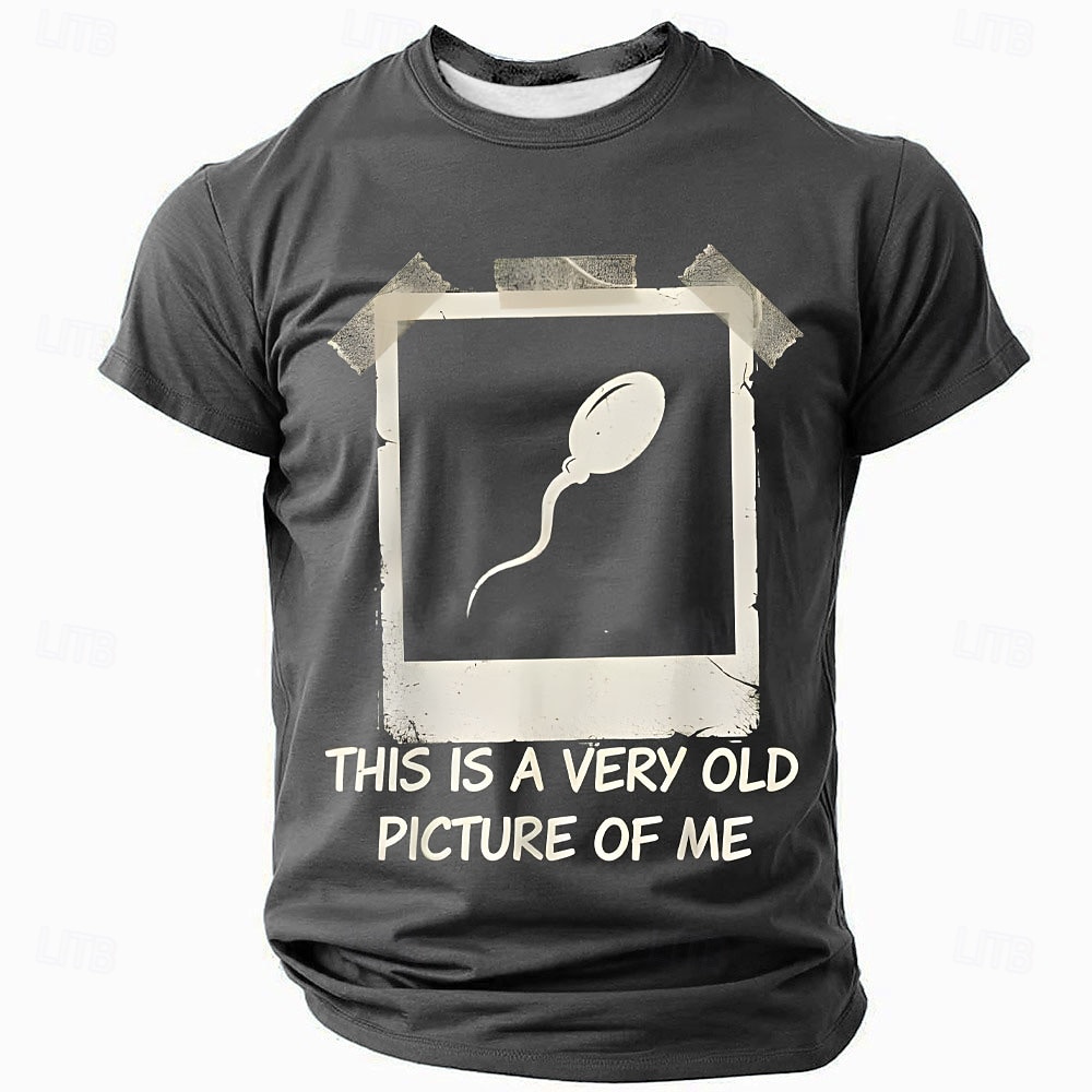 Funny Mens T Shirt This Is A Very Old Picture Of Me Graphic Sperm Joke Charcoal Grey Short Sleeve Tee Clothing Apparel S M L XL XXL XXXL 2026 - $21.99 –P1