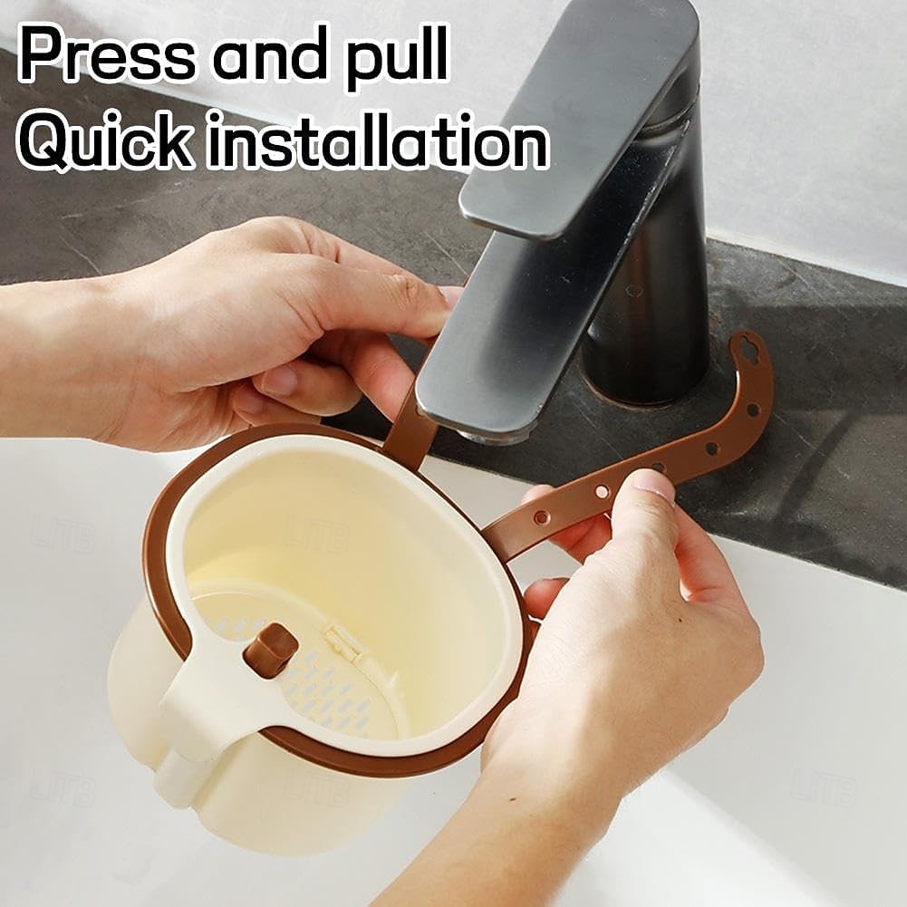 konyhai mosogató szűrőkosár, függő konyhai mosogató szűrőkosár présürítéssel &öntisztító kialakítás, állítható műanyag sarokmosogatók, ételfogó prés, automatikus ürítő sarokszűrő kosarak 2026 - $10.49 –P6