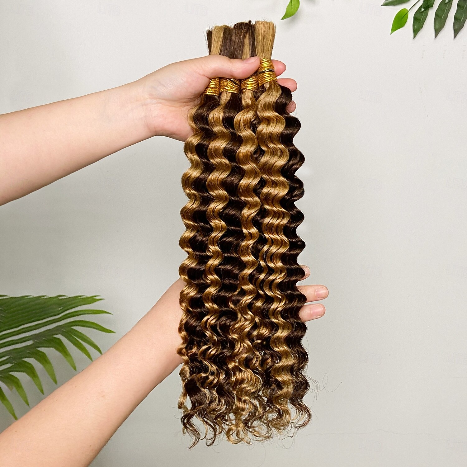 Highlight P4/27# Echthaar-Extensions, Deep Wave, 1 Bündel, 30-70 cm 2026 - $81.99 –P2