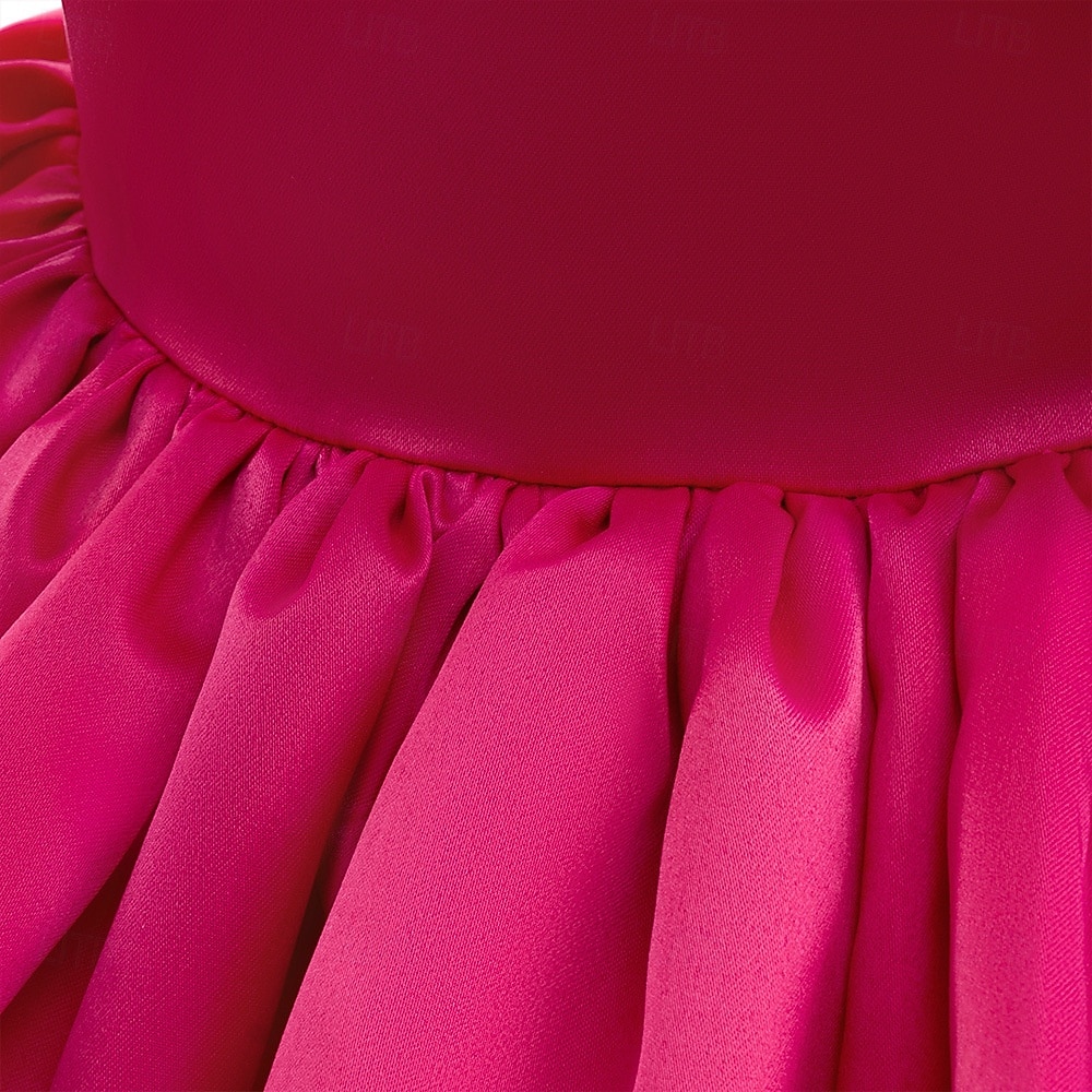 Kinder Mädchen Partykleid Einfarbig Ärmellos Besonderer Anlass Geburtstag Niedlich Süß Polyester Midi Partykleid Sommer Frühling Kinder Rosa Rote Himmelblau 2026 - $54.99 –P2