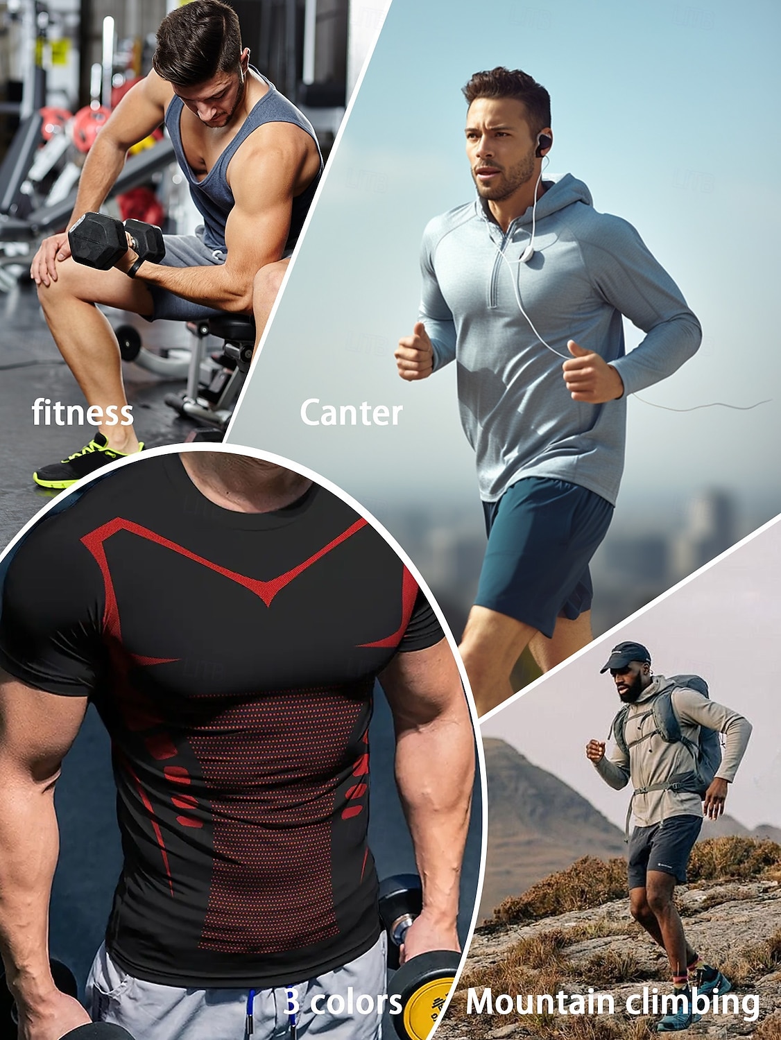 Bărbați Tricou Tee Top Mânecă scurtă Stil Nautic Vară Primăvară Toate Sezoanele Geometric Simplu Modă Sportiv De Bază Uscare rapidă Sporturi & Exterior Fitness Îmbrăcăminte de Sport  Albastru piscin 2026 - $13.49 –P5