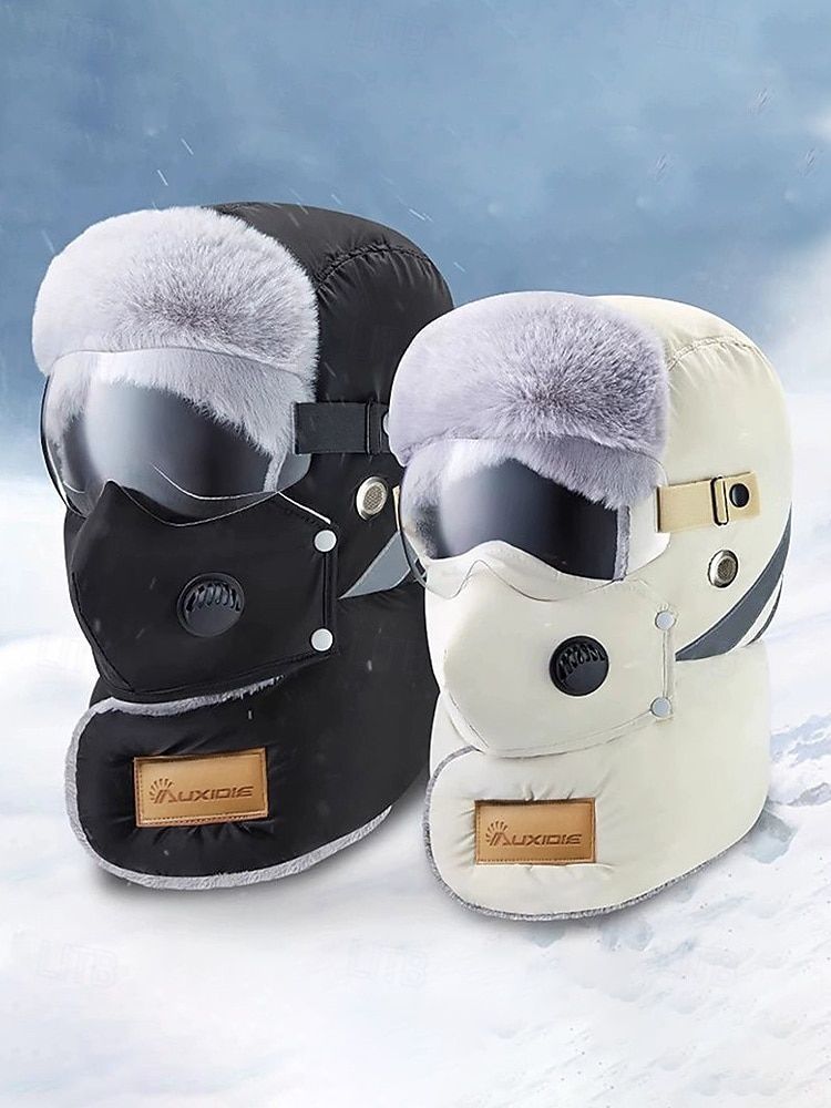 Pánská zimní outdoorová sada čepice a masky – více barev, polyesterový materiál, větruodolná a teplá, ideální pro lyžování, snowboarding a aktivity v chladném počasí 2026 - $14.99 –P3