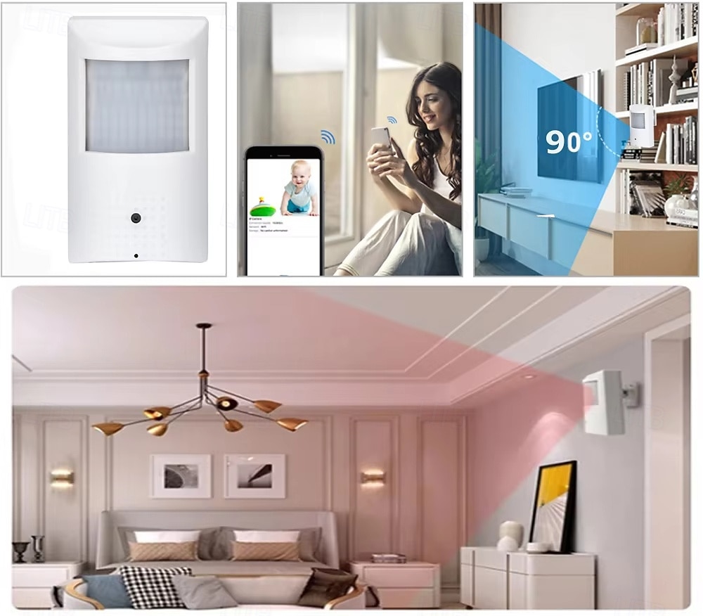4K PIR IP-камера 8MP HD миниатюрная комнатная PoE LED проводная инфракрасная камера ночного видения CCTV камера видеонаблюдения 2026 - $49.49 –P4