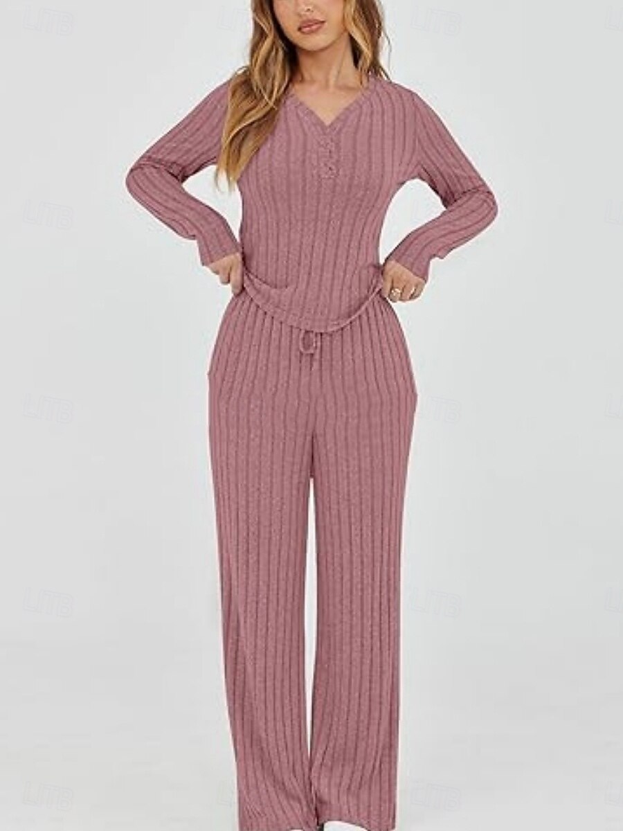 Mujer Conjuntos de dos piezas Conjuntos de pantalones Bolero Manga Larga Escote en Pico Color sólido Elegante Moda Ropa de calle Casual Diario Exterior Negro Vino Morado Primavera Ajuste regular 2026 - $31.99 –P15