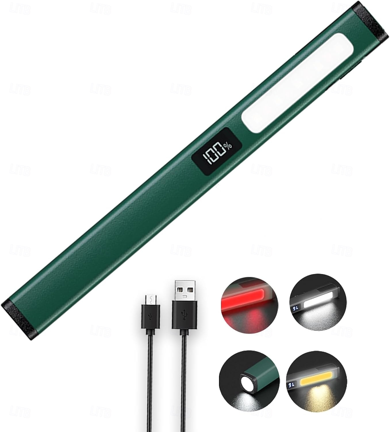 Ladattavat kynätaskulamput työvalolla, kannettavat LED-taskulamput, kirkkaat taskulamput kotiin, autoon, hätätilanteisiin, C-tyypin laturilla, 6 valotilaa, LCD-näyttö 2026 - $17.99 –P1