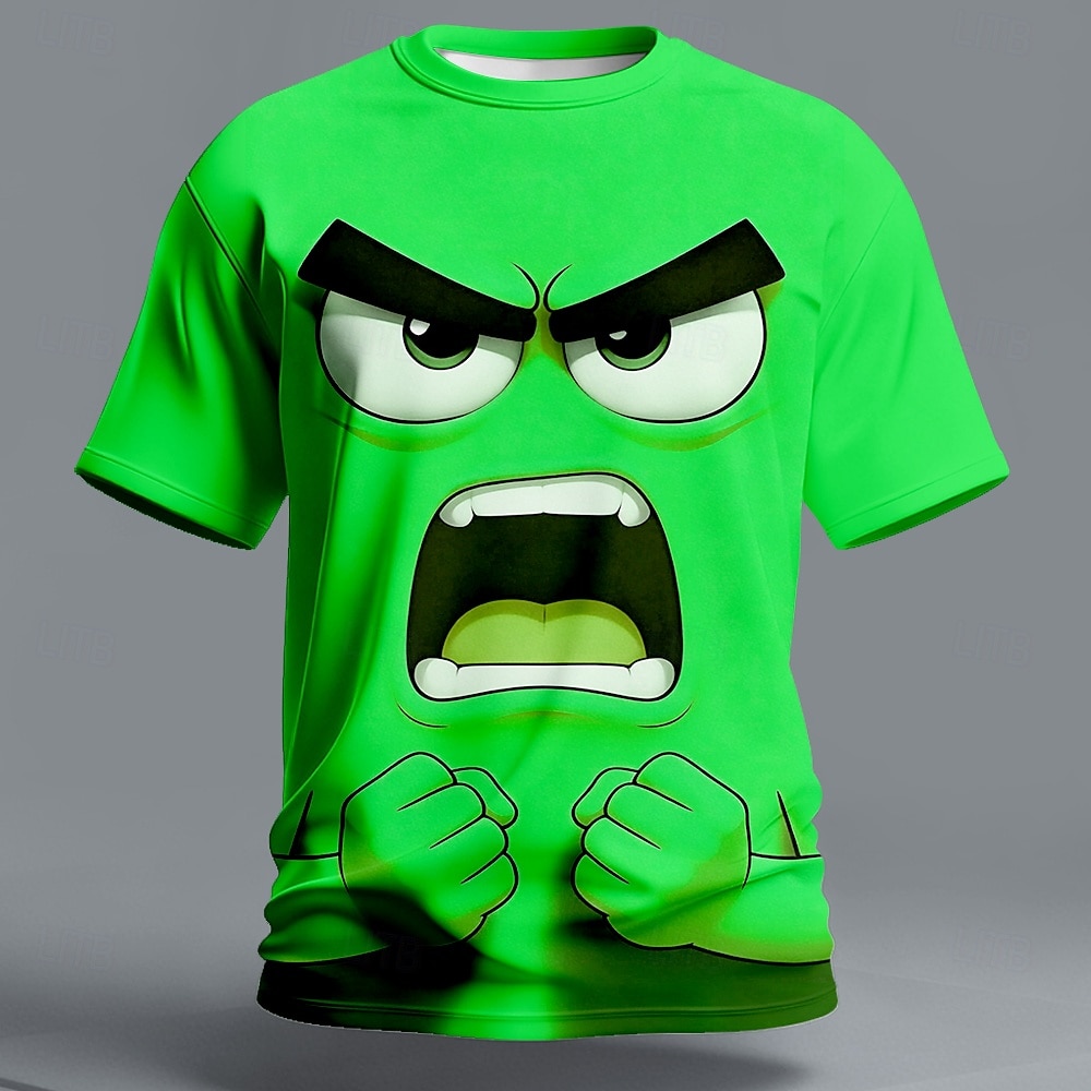 Homme Illusion d'optique 3D Émoticônes amusantes T-shirt Manche Courte T-shirt Impression 3D Col ras du cou Chemise Exagéré Designer Quotidien Club Soirée Bleu Jaune Orange Été Printemps Toutes de 2026 ? $21.99 –P3