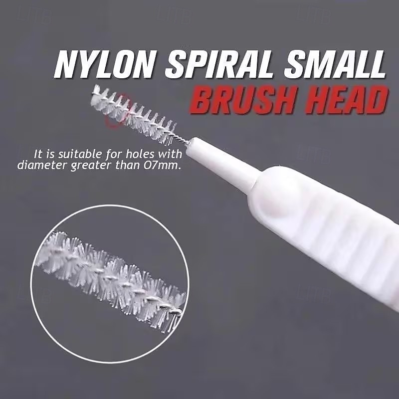 Conjunto de 50 mini escovas de limpeza para chuveiro, escovas de nylon anti-entupimento multifuncionais para limpar frestas de janelas, celulares, teclados, saídas de ar de carros e pequenos espaços. de 2026 por $11.99 –P7