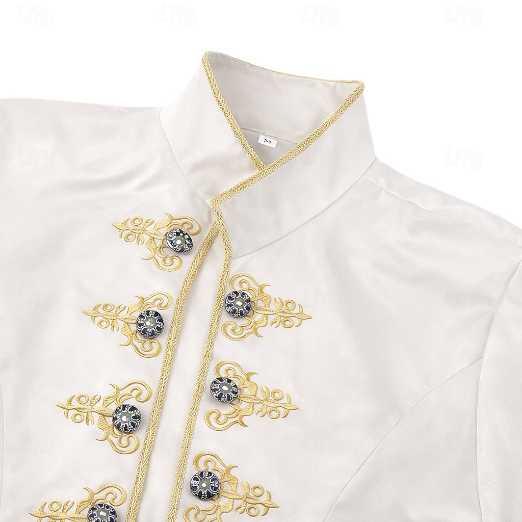 Rétro Vintage Médiéval Renaissance Manteau Queue-de-pie Vêtements d'extérieur Manches longues Prince Noble Déguisement Homme Steampunk Halloween Carnaval Mascarade Foire de la Renaissance LARP de 2026 ? $57.99 –P4