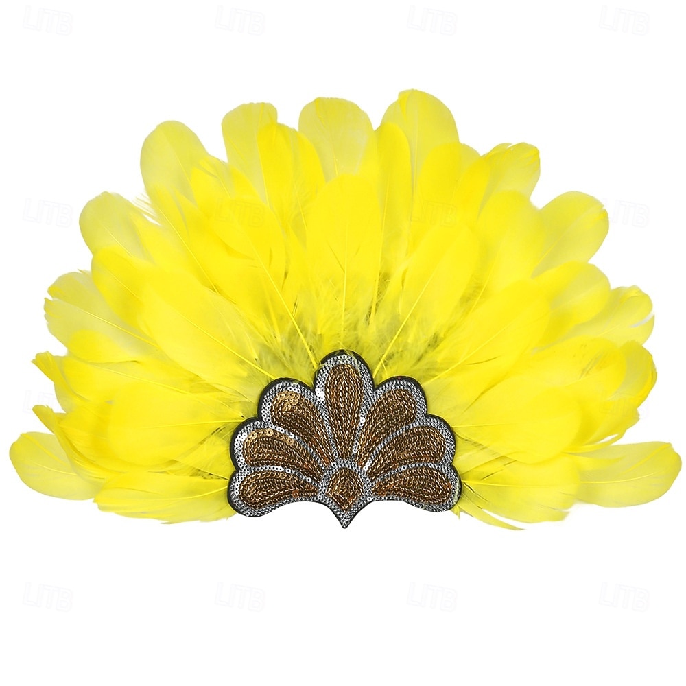 karnevál 2026 riói karnevál samba kiegészítők többszínű toll karneváli fejdísz brazil fesztivál előadás jelmez 2026 - $12.99 –P9