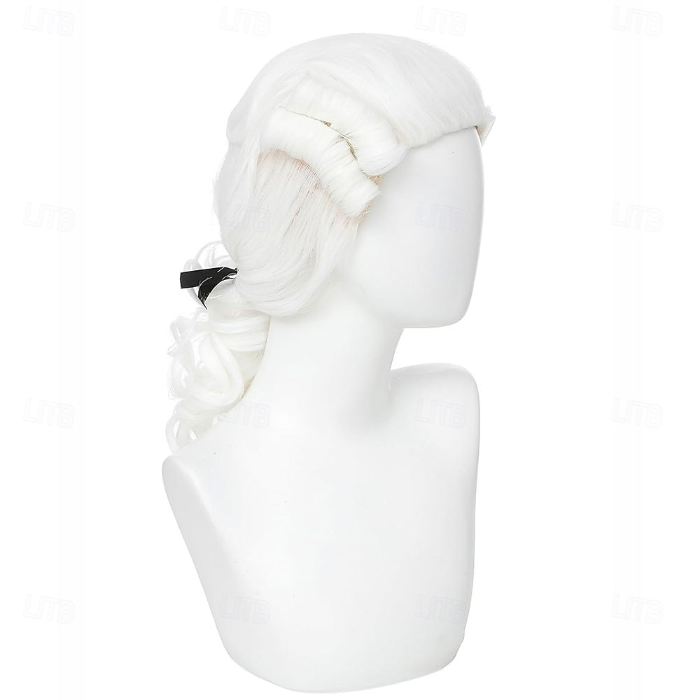 Judge Colonial Wig for Men Women Costume Wig (White) 2026 - $23.99 –P2