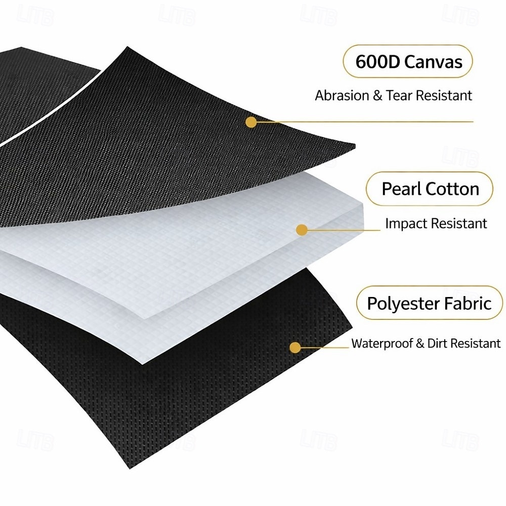 Oppbevaringspose for campingutstyr, bærbar utendørs kjøkkenorganisator for gryter, boller, bestikk &bestikk, multifunksjonell campingutstyrsbæreveske med beskyttende polstring 2026 - $9.99 –P3