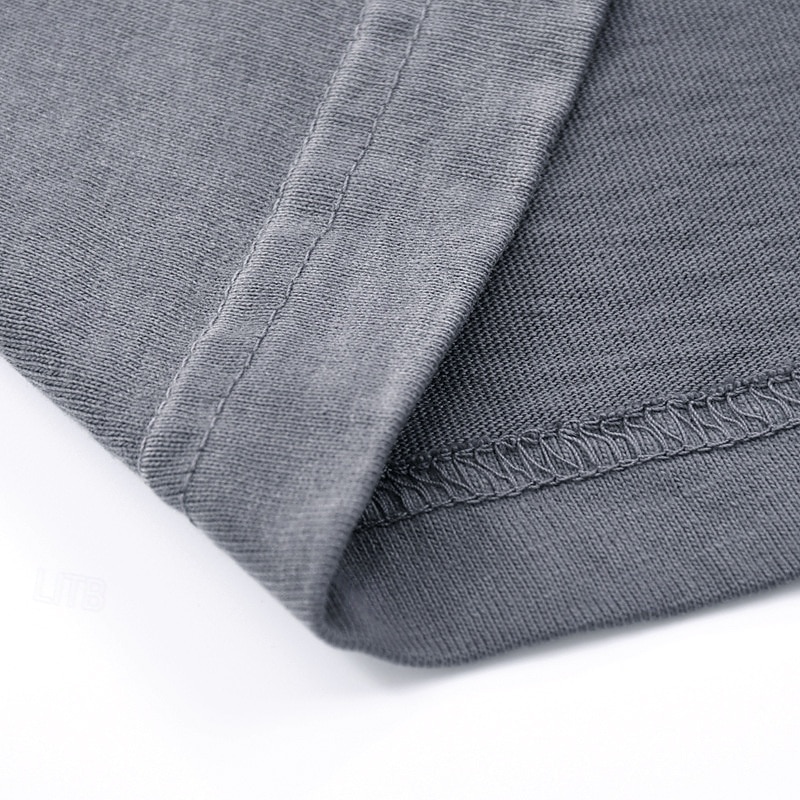 Men's T Shirt 100% Cotton Acid Wash Shirt Tee Top Short Sleeves Crew Neck Summer Spring Plain Fashion Designer Basic Garment Dyed Plain Vacation Street Going out Blue Black Pink Top Tee for Men 2026 - $32.99 –P18