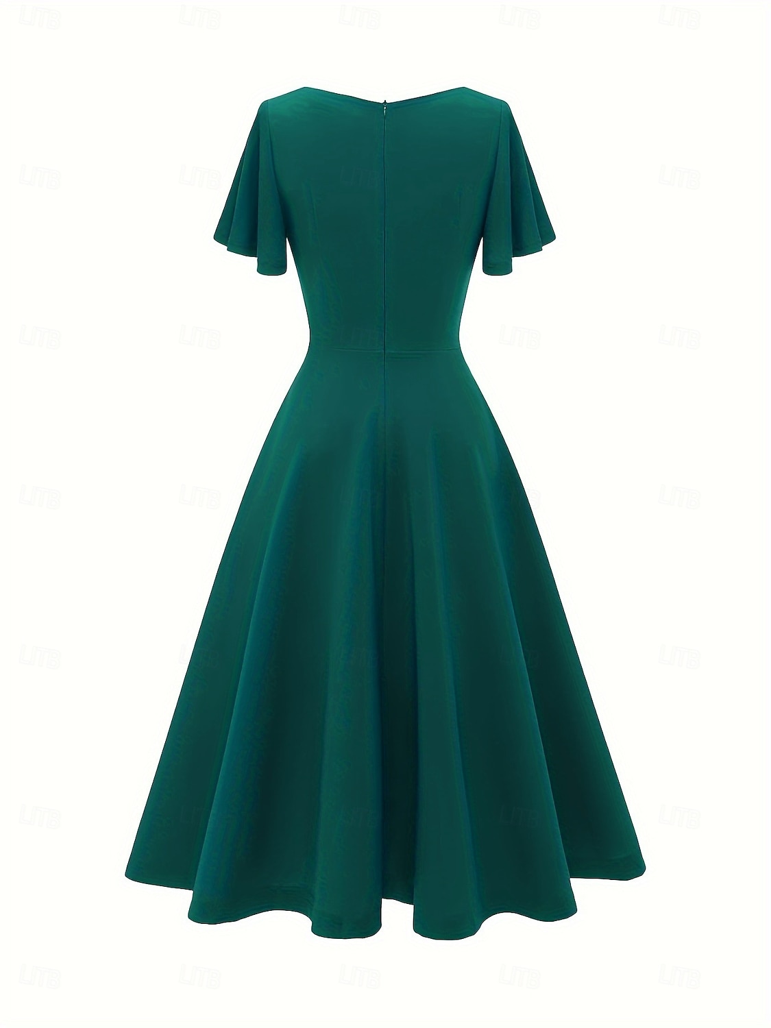 Elegant كلاسيكي 1950-tallet Middag A-linje kjole Swing kjole Flare kjole Korte ermer A-linje Kostyme Dame Karneval Valentinsdag Maskerade Feriereise Maskerade Utdrikningslag Voksne Kjole Vår sommer 2026 - $53.99 –P6
