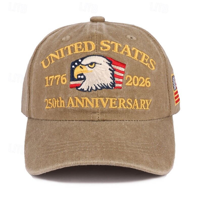 Gorra de Béisbol Águila Bandera estadounidense Retro Antiguo Herencia Patriótico 1776-2026 para Unisexo Adulto Impresión 3D  para Día de la Independencia 4 de julio Exterior Casual Diario Desfile 2026 - $20.99 –P7