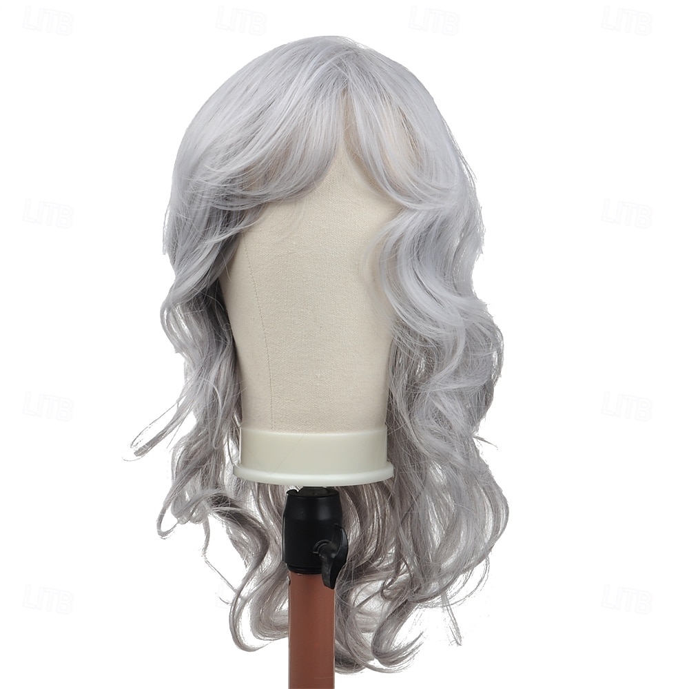 Silver Grey Wigs for Women, Shoulder Length Wavy Hair with Side Bangs, Natural Looking Heat Resistant Synthetic Wig for Daily Wear, Party 2026 - $21.99 –P9