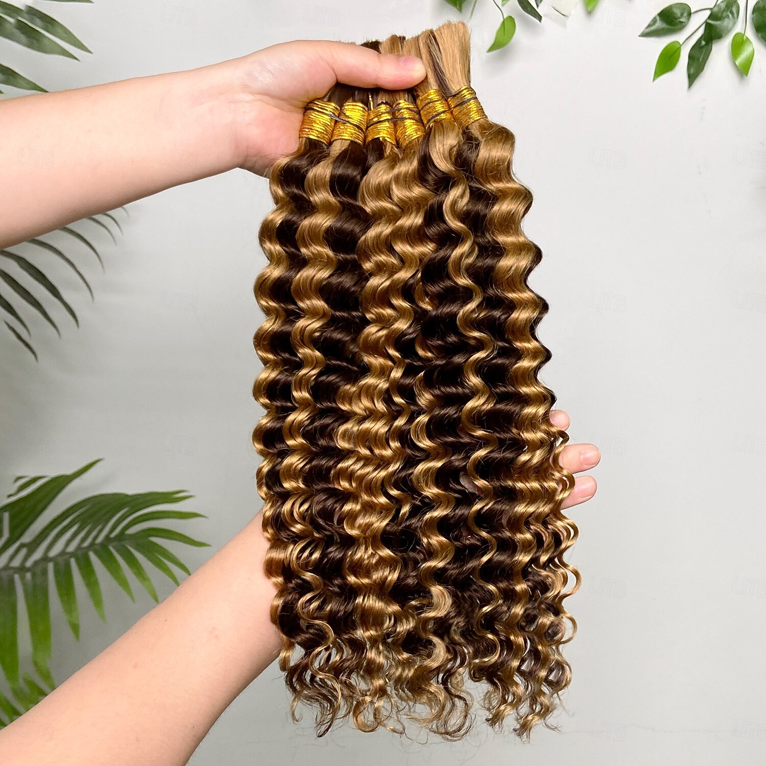 Highlight P4/27# Echthaar-Extensions, Deep Wave, 1 Bündel, 30-70 cm 2026 - $81.99 –P1