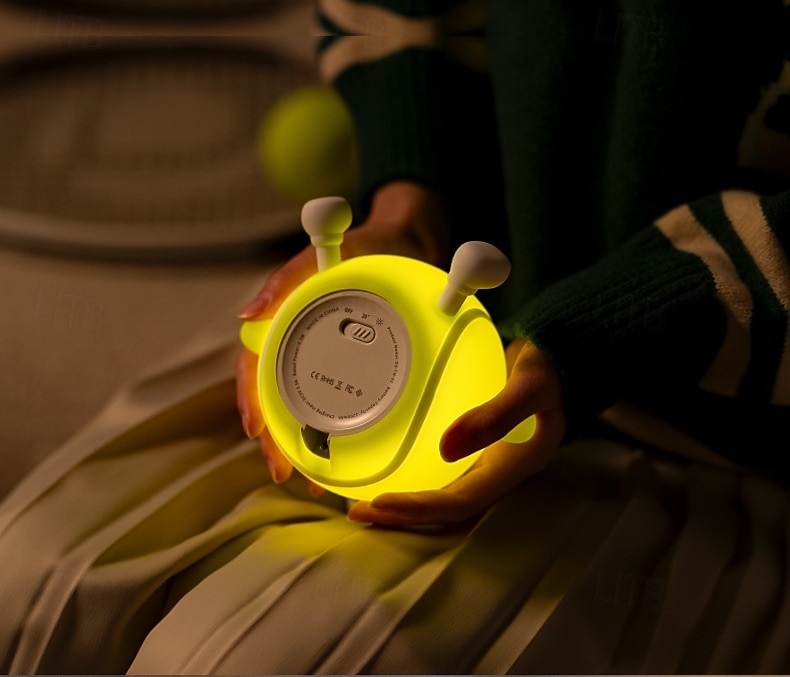 Tennis nattlampe i silikon med kran, myk LED-nattlampe med berøringskontroll, 2 dimbare nivåer, øyevennlig glød, oppladbar nattlampe til barnerom, søt gave til tenniselskere 2026 - $25.99 –P5