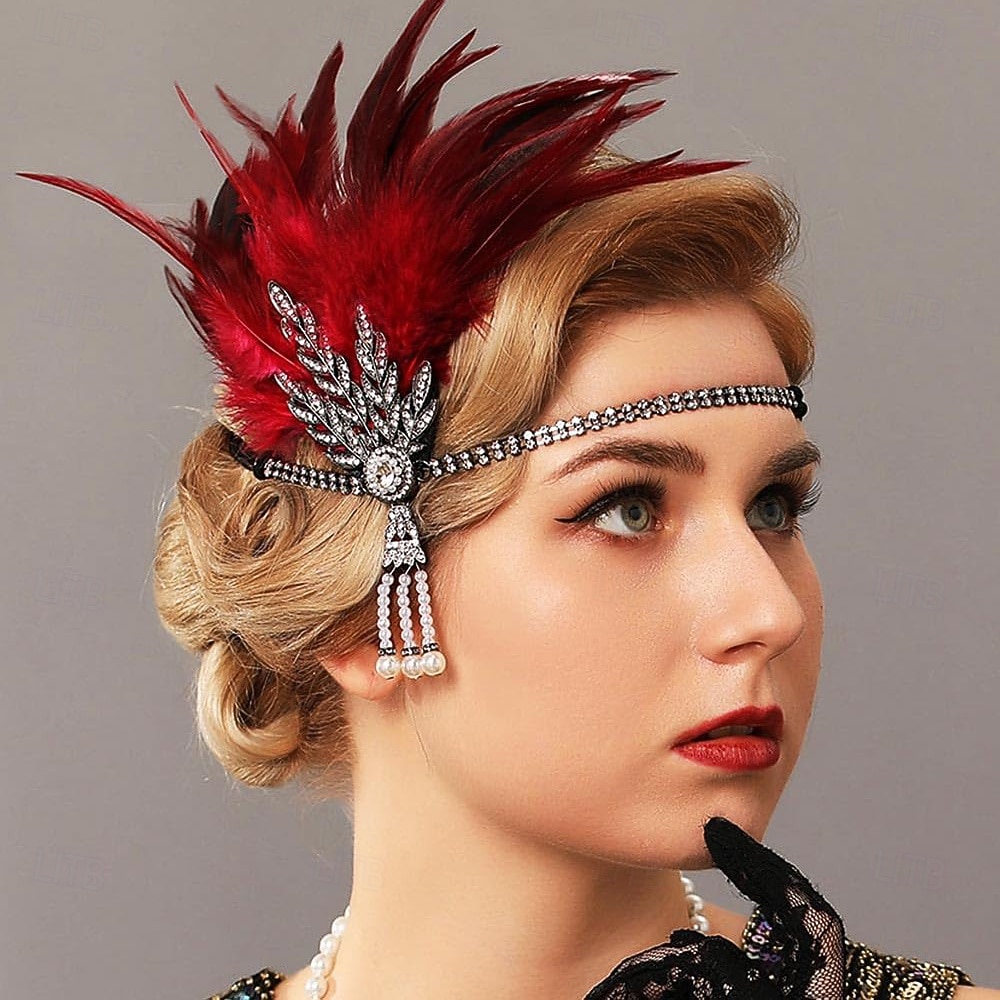 Vintage Fascia Flapper Il grande Gatsby Foglia Costume Per donna Carnevale San Valentino Mascherata Balli di fine anno Carnevale Club Adulti Copricapo Primavera del 2026 a $20.99 –P6