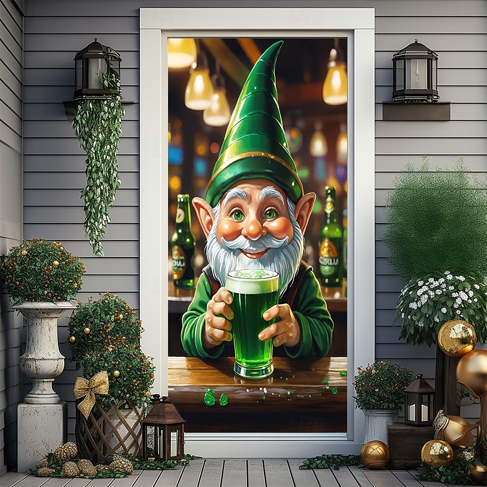St. Patrick's Day Posters Door Cover Outdoor Banners Green Hat Shamrock Cute 3D Party Dorm Teens Room College Dorm Guys Man Cave Frat Bedroom Shooting Backgrounds Home Decor 2026 - $19.99 –P17