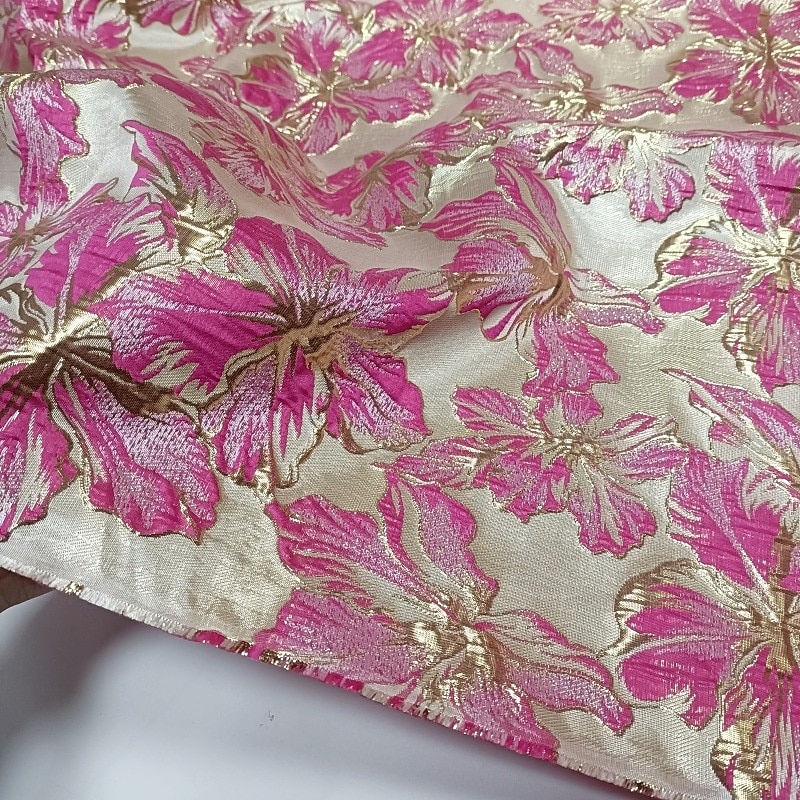 A-Linie Na zem Večerní šaty Elegantní Květinový Pastel 3/4 délka rukávu Hranatý Svatební Formální Žakár s Mašle Rozparkem 2026 - $186.99 –P3