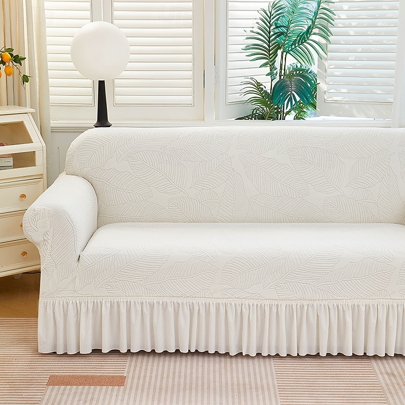 Skirt Hem Style Elastic Jacquard Fabric Stretch Sofa Cover Couch Cover Sectional L Shape Sofa Slipcover Corner Case for Living Room Sofa Protector Anti Slip Washable Dustproof 1 2 3 4 Seat 2026 - $61.99 –P6