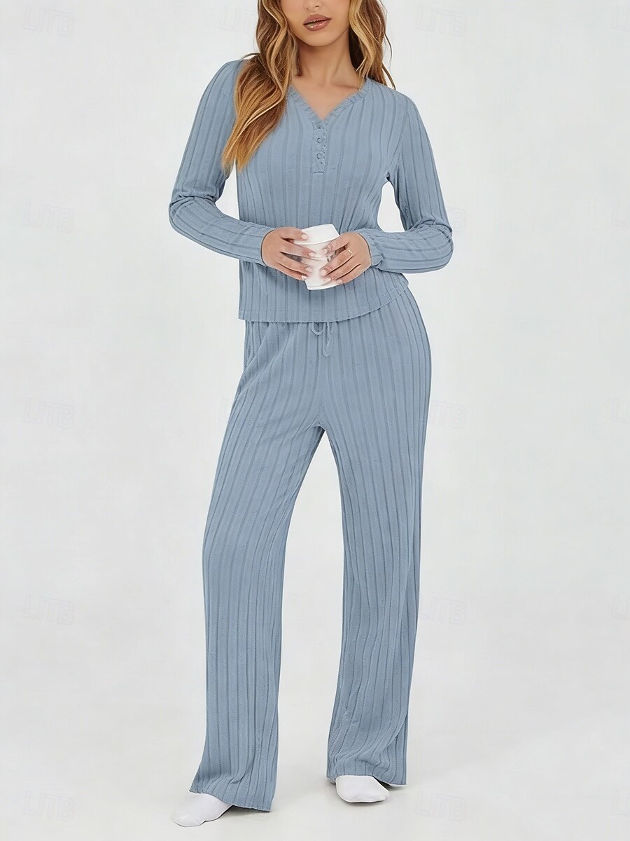Mujer Conjuntos de dos piezas Conjuntos de pantalones Bolero Manga Larga Escote en Pico Color sólido Elegante Moda Ropa de calle Casual Diario Exterior Negro Vino Morado Primavera Ajuste regular 2026 - $31.99 –P16