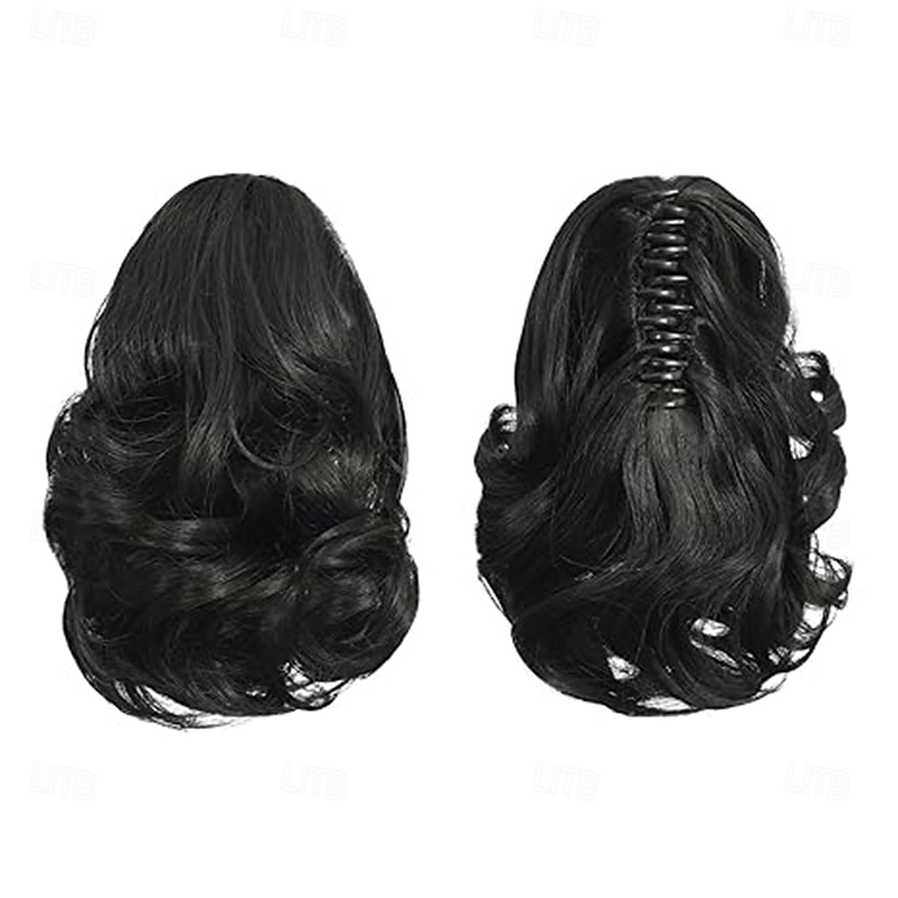 Extension per coda di cavallo rossa, extension per coda di cavallo con clip a artiglio da 9 pollici, pezzi di capelli per coda di cavallo ondulata sintetica morbida naturale per donne del 2026 a $14.99 –P6