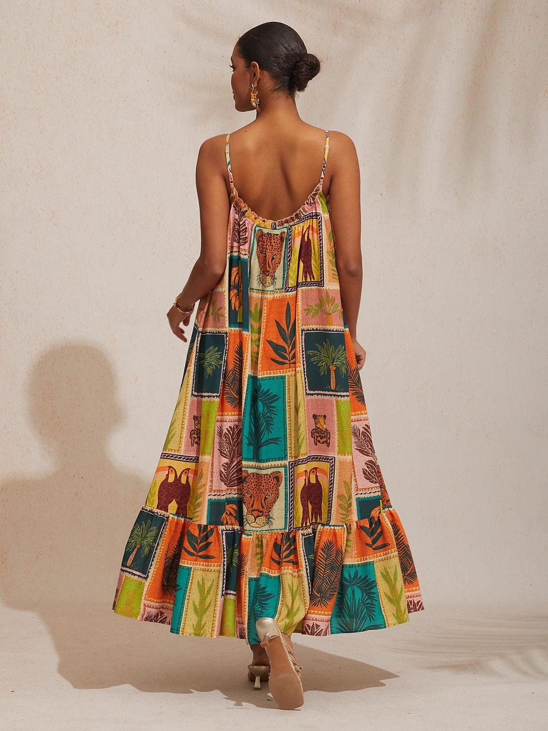 Feriestrandelement løs passform i chiffong-camikjole 2026 - $102.99 –P2