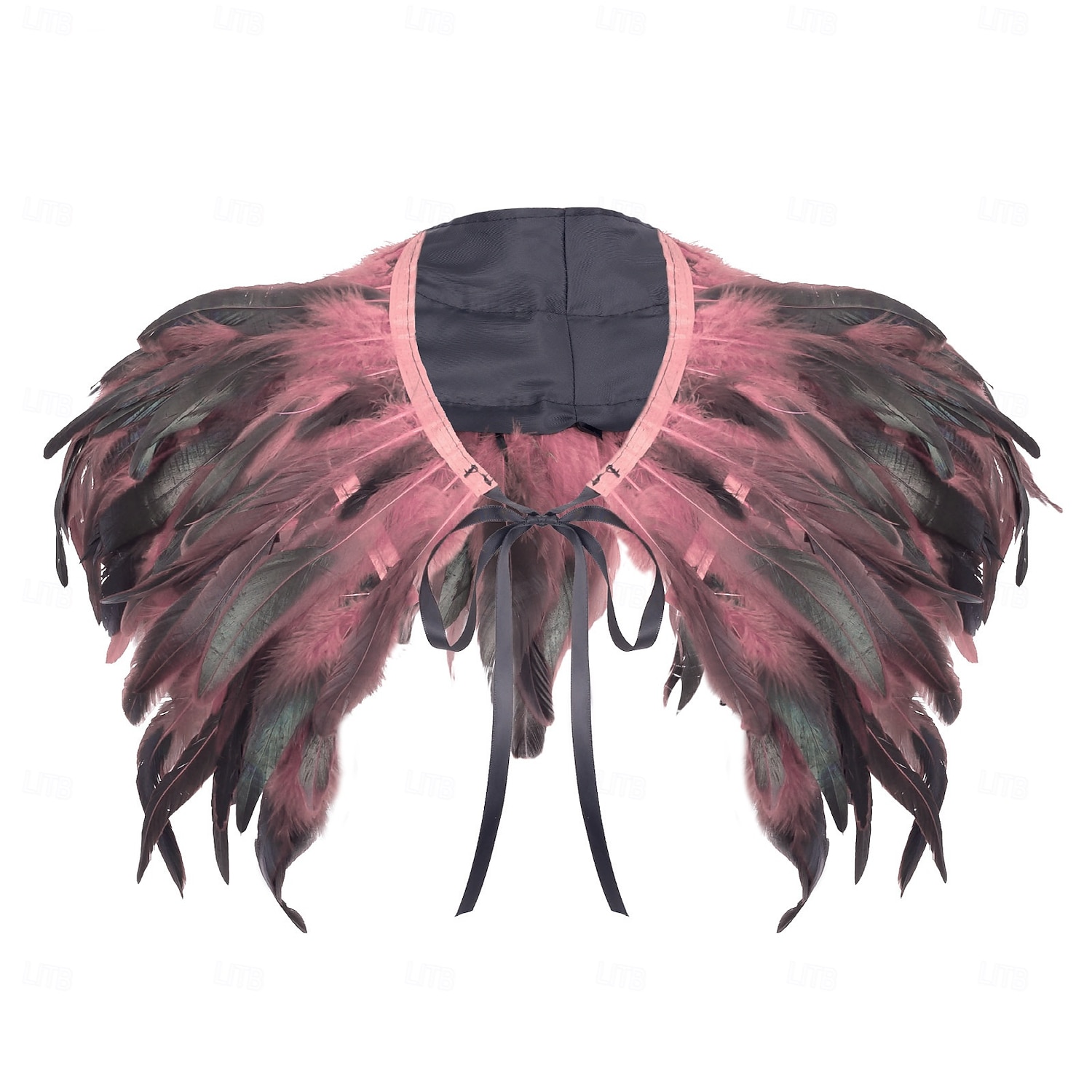 Acessórios de Carnaval 2026 Rio Carnival Samba Xale de Plumas Vermelhas para Mulheres com Laço de Fita Brasil Fantasia de Performance Festival de 2026 por $19.99 –P5