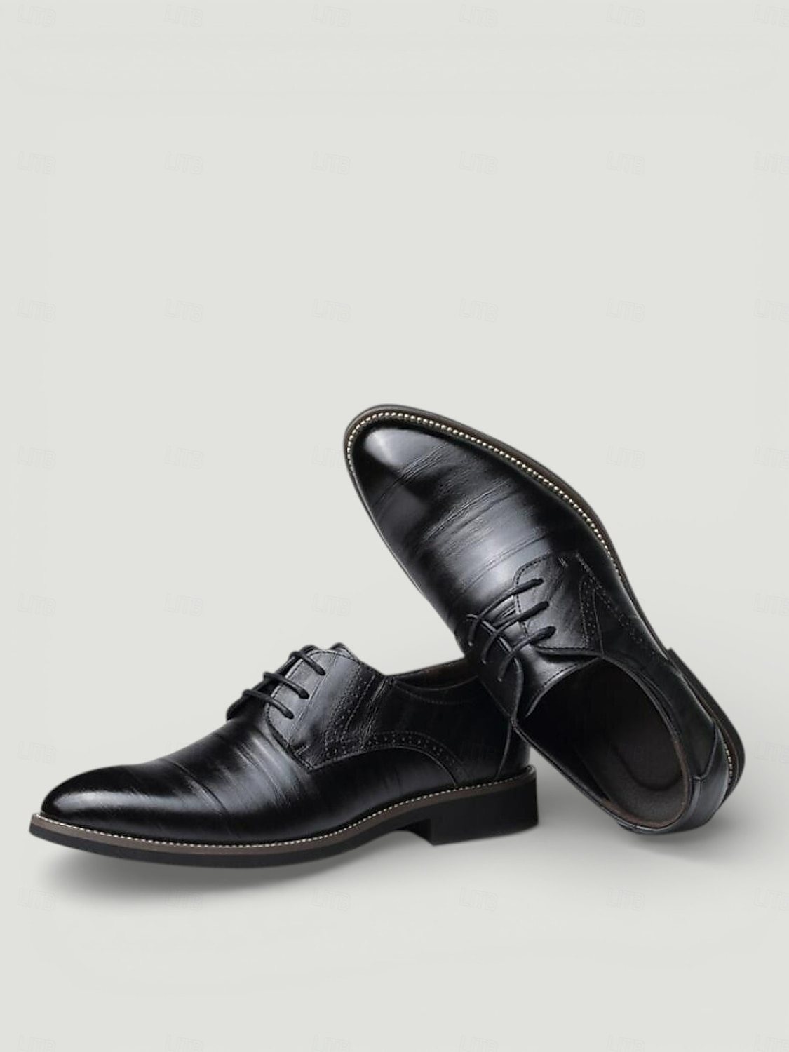 Men's Oxfords Derby Shoes Dress Shoes Business Classic Daily Office & Career Party & Evening Leather Cowhide Wear Proof Lace-up Black Yellow Blue Spring Fall 2026 - $46.99 –P2