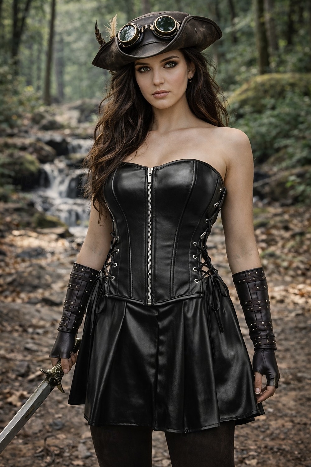 Medieval Renaissance Steampunk Dress Corset Pirate Fancy Dress Women's Pirate Fantasy Halloween Carnival Performance LARP Ren Faire Adults' Dress 2026 - $27.99 –P8