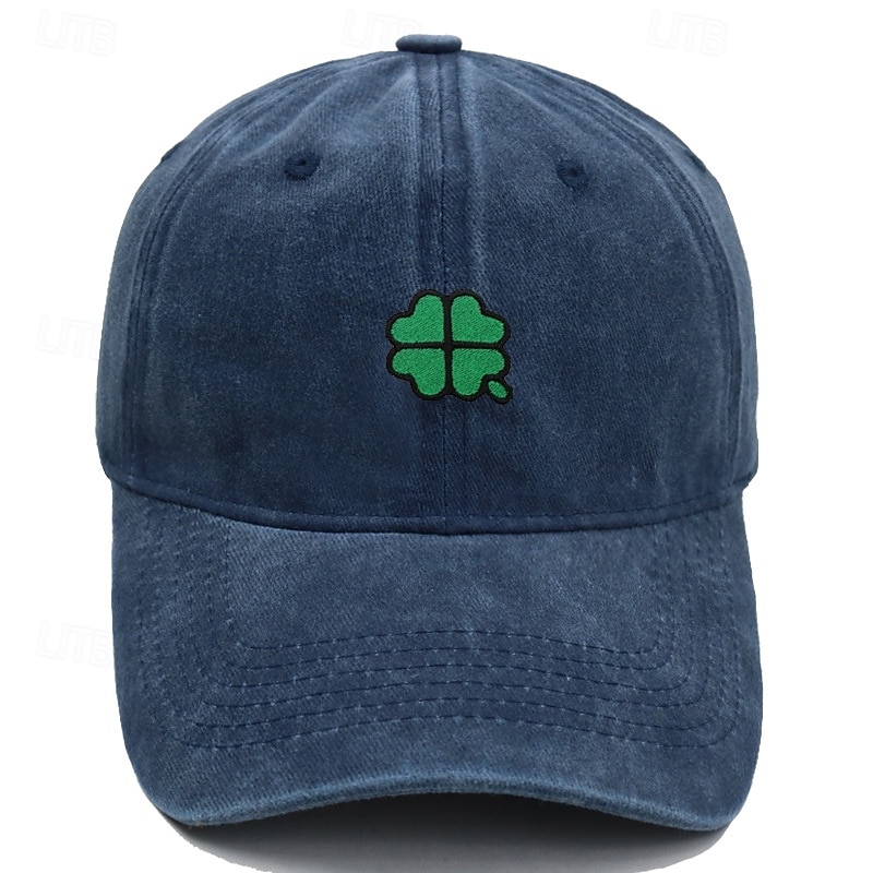 Unisex Cappellino da Baseball Blu chiaro Esercito verde Cotone Ricamato Protezione UV Clover Casual Quotidiano Casual Festa di San Patrizio Casuale Quotidiano San Patrizio Tinta unica Quadrifoglio del 2026 a $9.49 –P8