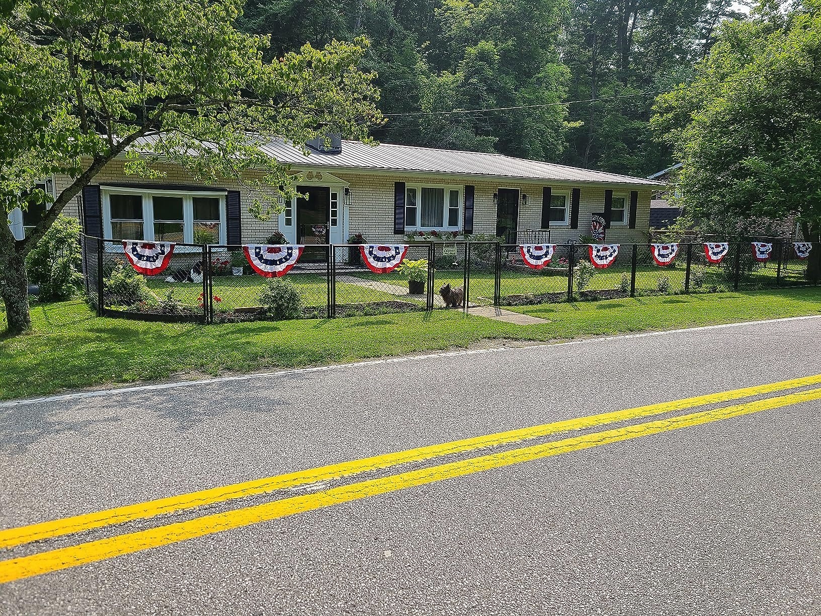 250. amerykańska flaga na zewnątrz, plisowana flaga wachlarzowa USA 1,5x3/3x6 stóp, amerykańskie flagi na zewnątrz, patriotyczne dekoracje, dekoracje na Dzień Prezydenta, czerwono-biało-niebieskie chorągiewki, 3/6 sztuk 2026 - SGD S$48.21 –P3