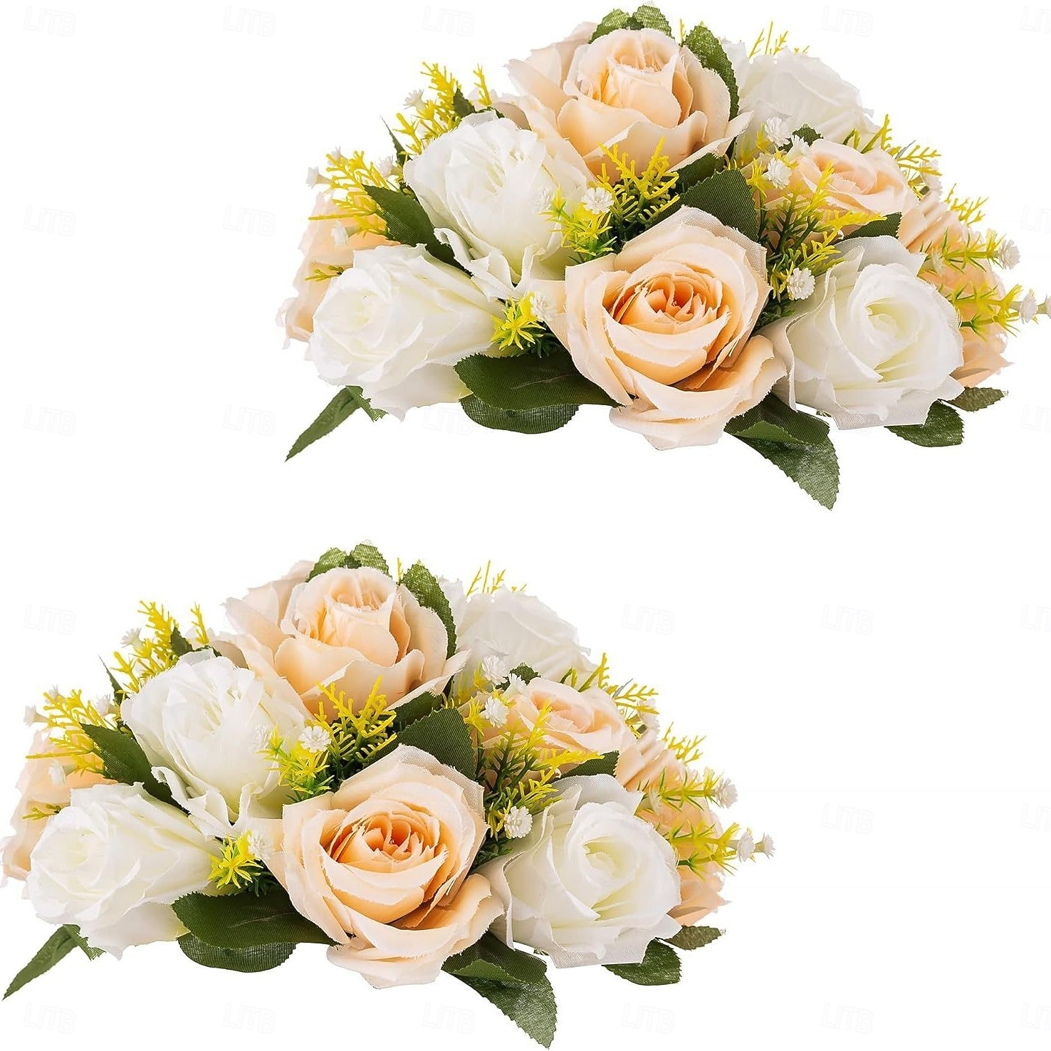 Kunstmatige trouwrozenbal, halfronde, levensechte neprozen voor bruiloft, verloving, thuis, feest, Valentijnsdag, Moederdag &seizoensdecoraties 2026 - $20.99 –P18