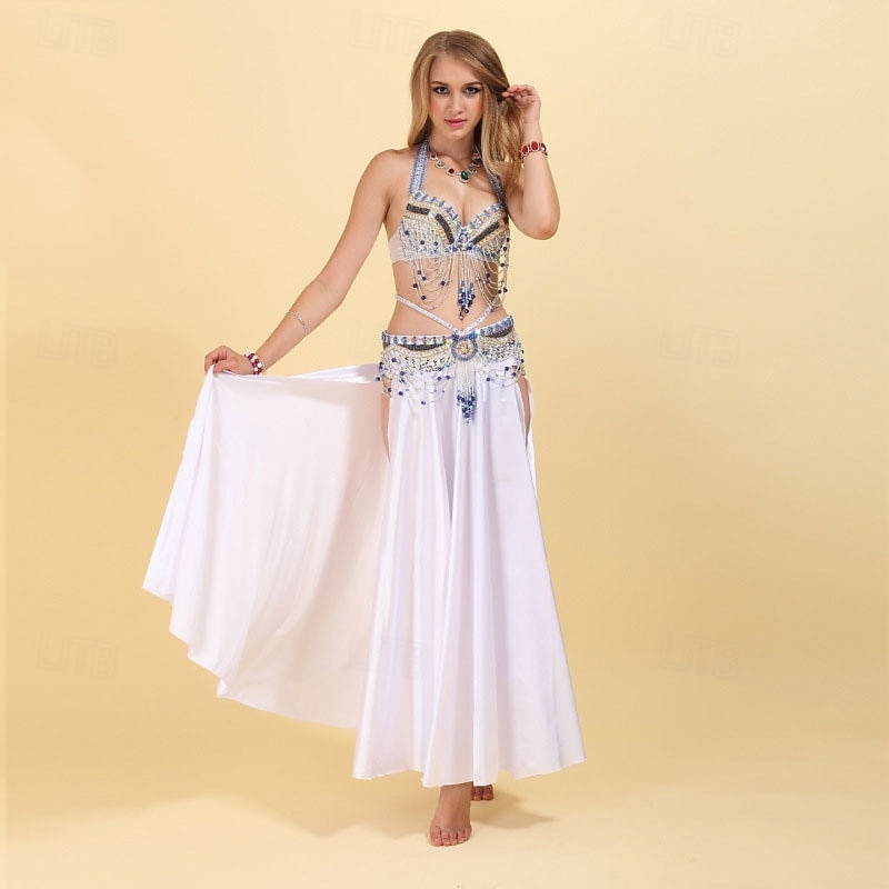 Samba Dancewear Glamorous Beaded Chain Sequin Belly Dance Costumel Performance Costume 2026 - €101.9 –P7