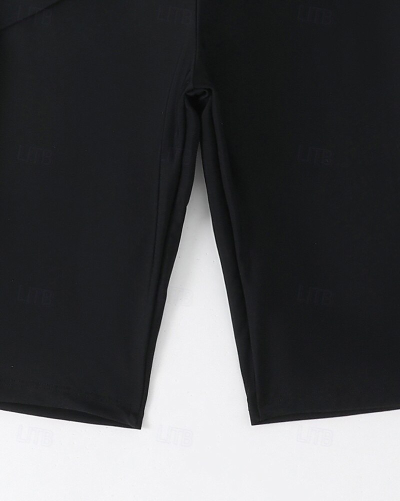 Γυναικεία Πρότυπο Προστατευτικά Τανκίνι και μπικίνι για σέρφινγκ Μαγιό Μονόχρωμο Κουμπώσου Προστασία UV Ελαστικό Κοντομάνικο Μαγιό Σέρφινγκ Καταδύσεις Κολύμβηση Καλοκαίρι 2026 - $30.99 –P17