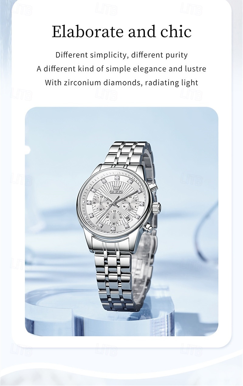 Cadeau de la fête des mères OLEVS montre-bracelet pour femmes calendrier lumineux décontracté montre en acier inoxydable de 2026 ? $41.99 –P2