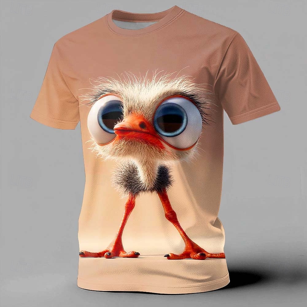 Per uomo Animale Pulcino Divertente Maglietta Manica Corta maglietta Stampa 3D Girocollo Camicia Esagerato Designer Feste Ferie Giallo Rosa Cachi Estate Primavera Abbigliamento S M L XL XXL XXXL del 2026 a $21.99 –P3