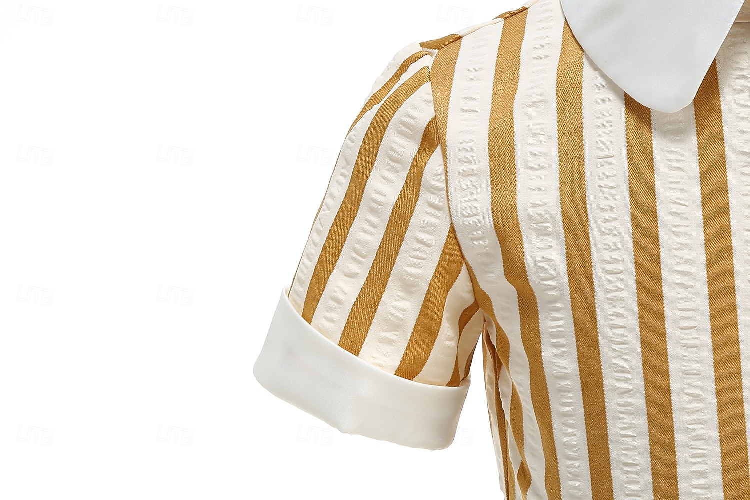 Vintage inspiriert Midlänge A-Linie Kleid Swing-Kleid Kurze Ärmel Gestreift A-Linie Kostüm Mädchen Kindertag Maskerade Urlaub Alltagskleidung Kinder Kleid Abschlussballkleider Frühling & Sommer 2026 - $52.99 –P18