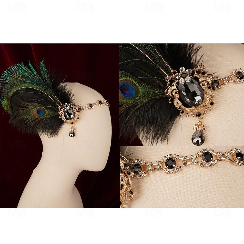 Anni 1920 Fascia Flapper Il grande Gatsby Senza colletto Costume Per donna Carnevale Mascherata Feste Mascherata Adulti 1 Paio di orecchini 1 Bracciale Guanti Tutte le stagioni del 2026 a $46.99 –P7