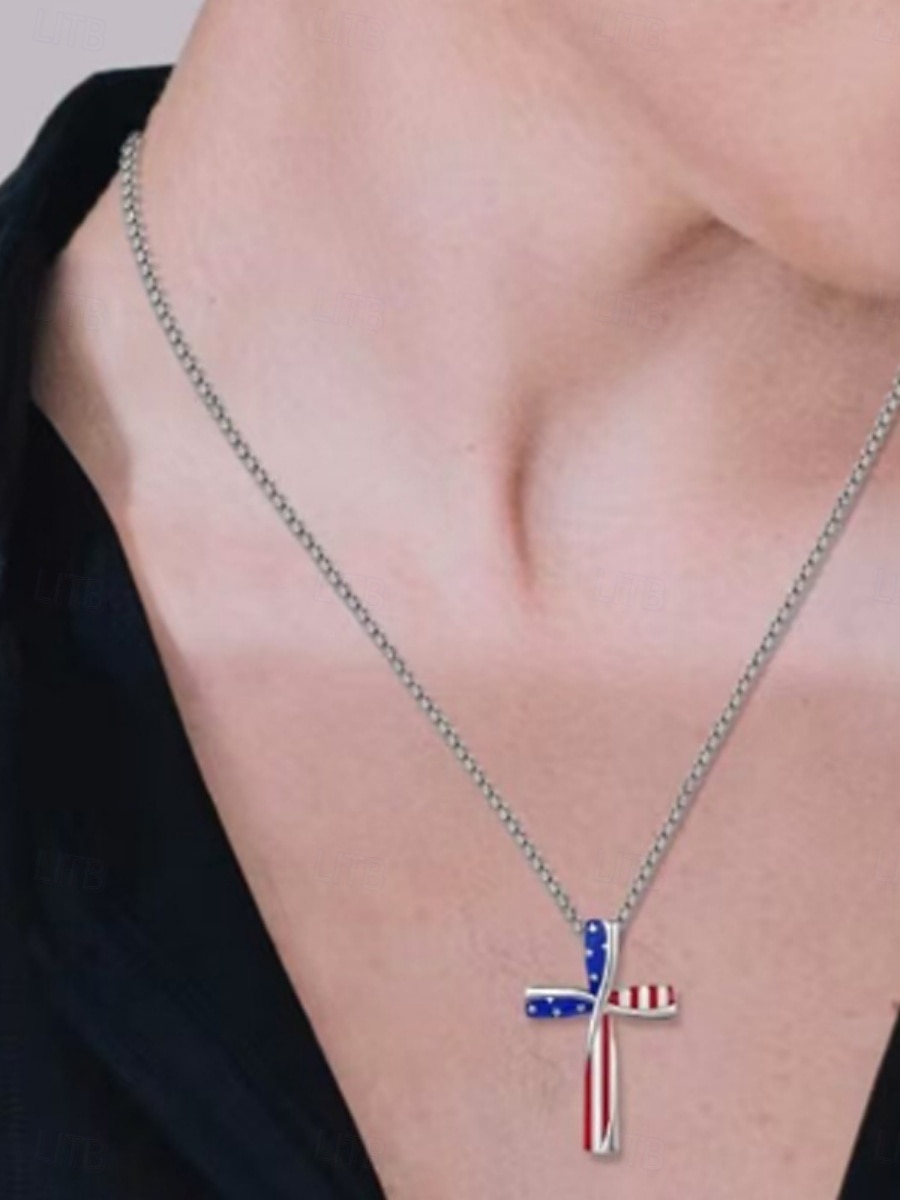 1PC Necklace For Women's Daily Street Gift Alloy Fancy Cross 2026 - BHD 4.14 –P4