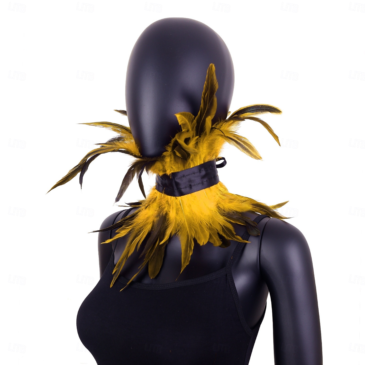 Carnival 2026 Rio Carnival Samba Accessories Women's Red Feather Choker Collar, Gothic Vampire Devil Costume Necklace Brazil Festival Performance Costume 2026 - $11.49 –P15