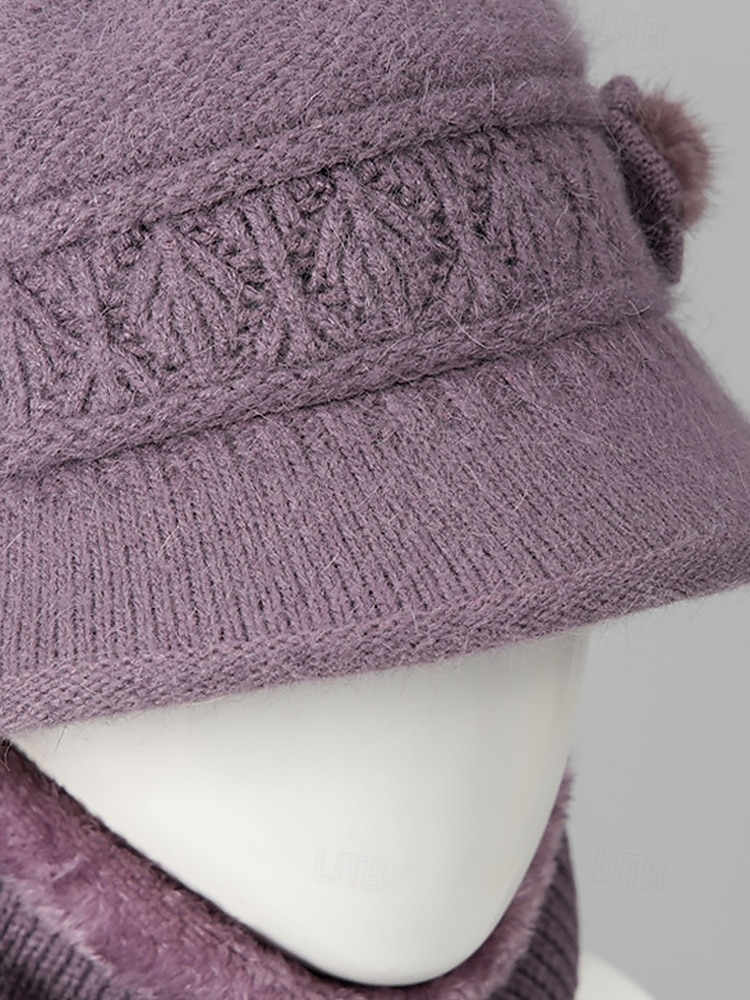 Dámská pletená sada čepice a šály – více barevných variant, útulná a stylová na zimu, běžné nošení i outdoor 2026 - $24.99 –P7