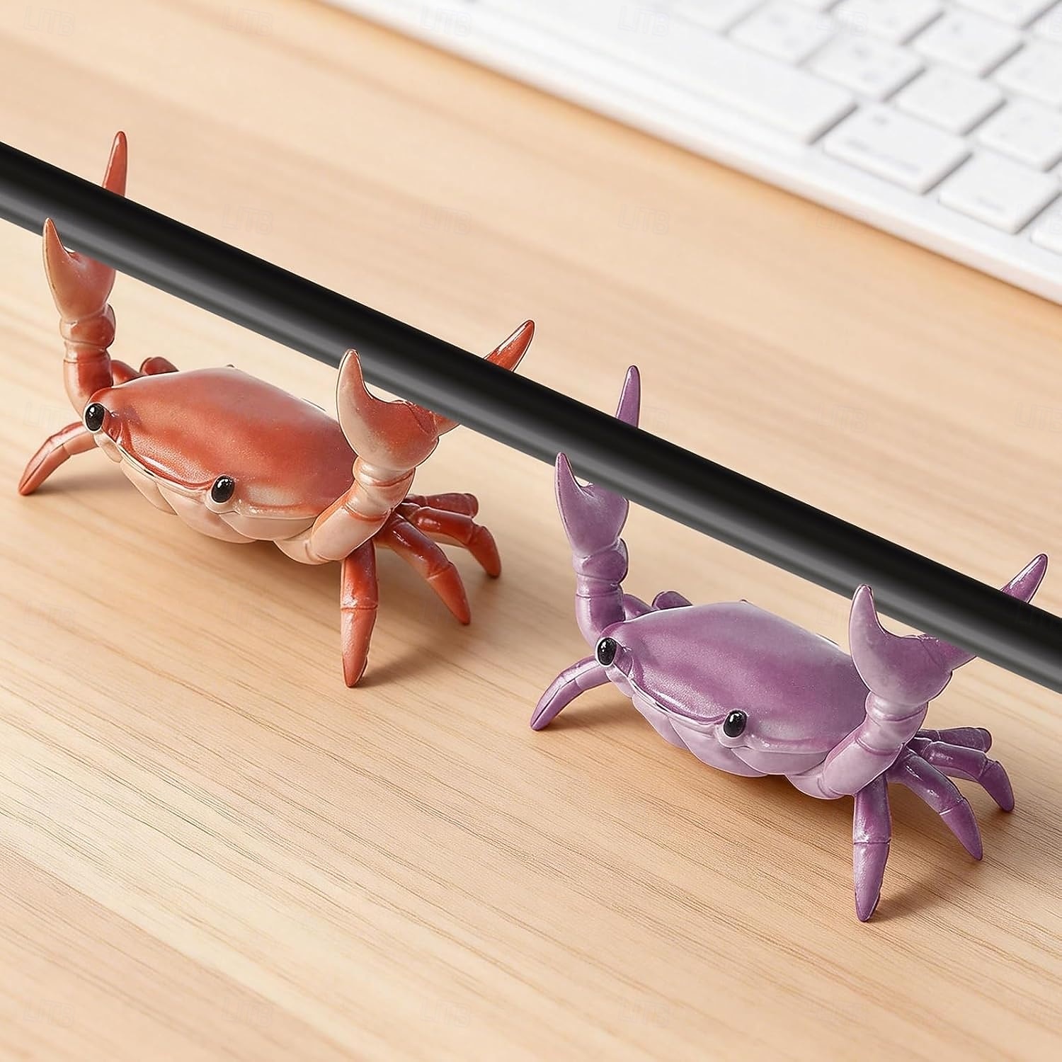 4PCS Desk Crab Pen Holder,Creative Crab Pen Holder,New Cute Crab-Shaped Pen Holders,Weightlifting Crabs Penholder Bracket Storage,Funny Desk Decor for Office Desks,Shop Windows,Home 2026 - $21.99 –P3