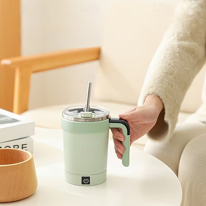 Magnetic Blending Coffee Cup with Straw Lid, 304 Stainless Steel Mixer, 7000 RPM Fast Blending for Smoothies & Coffee, USB-Rechargeable for home/Office/Travel (Hot/Cold Drinks) 2026 - $23.99 –P4
