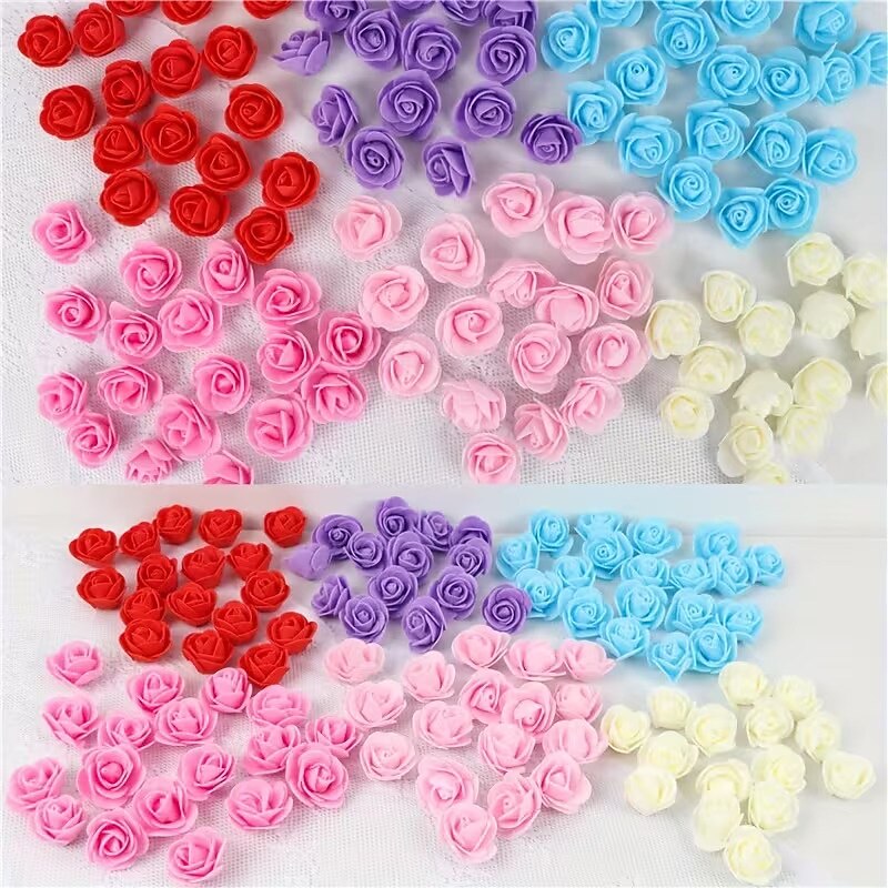 500 Artificial Rose Heads Valentine's Day Decorative Rose Bear Accessories Wedding Decorations 2026 - $19.99 –P1