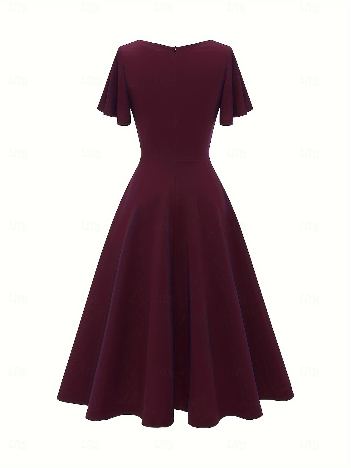 Elegant كلاسيكي 1950-tallet Middag A-linje kjole Swing kjole Flare kjole Korte ermer A-linje Kostyme Dame Karneval Valentinsdag Maskerade Feriereise Maskerade Utdrikningslag Voksne Kjole Vår sommer 2026 - $53.99 –P2