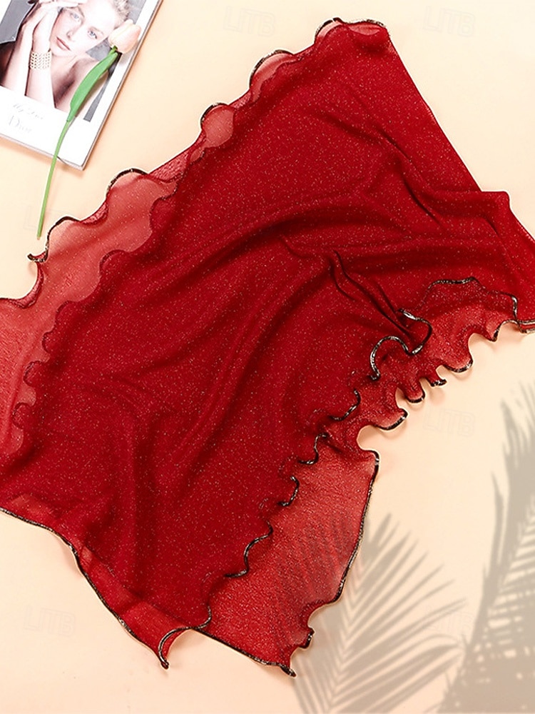 Lenço feminino leve em poliéster – várias cores, design macio e elegante, ideal para férias e uso casual no dia a dia. de 2026 por $9.99 –P10