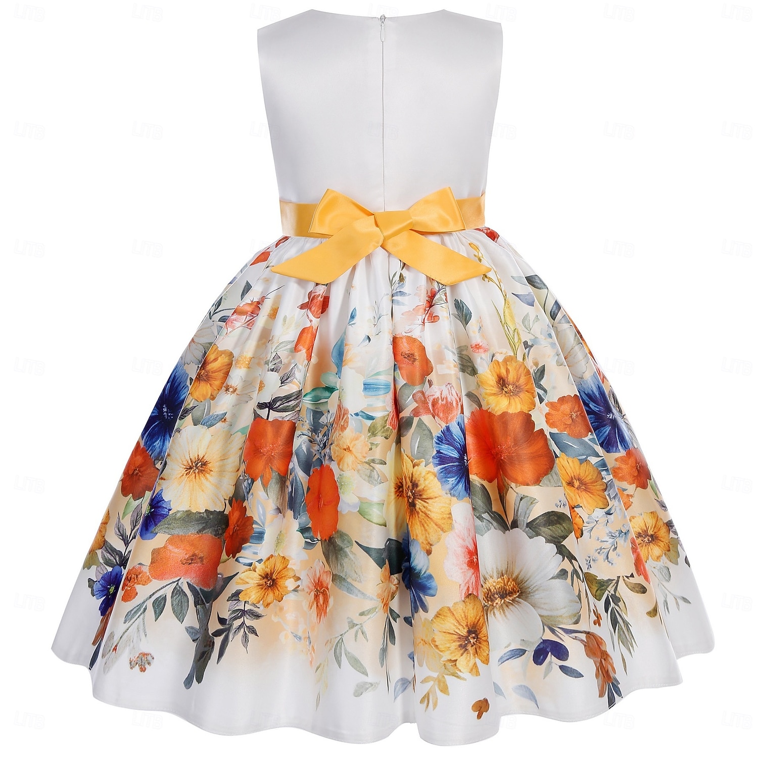 Barn Flickor Festklänning Grafisk Ärmlös Kortärmad Speciellt Tillfälle Prinsessa Polyester Festklänning Sommar Vår Barn Gul Purpur Rosenröd 2026 - $38.99 –P16